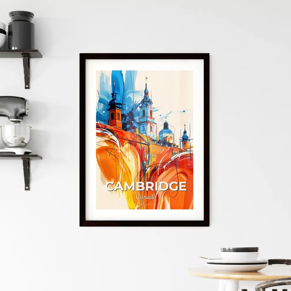 Vibrant Cambridge, Canada Framed Print