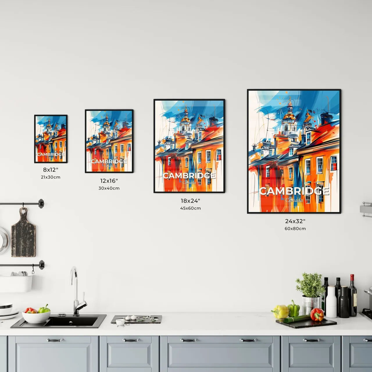 Vibrant Cambridge, Canada Kitchen Art