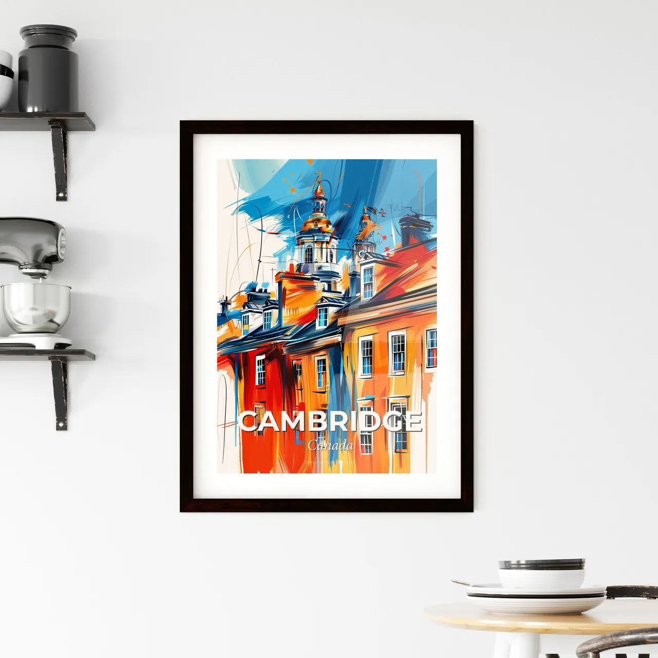 Vibrant Cambridge, Canada Framed Print