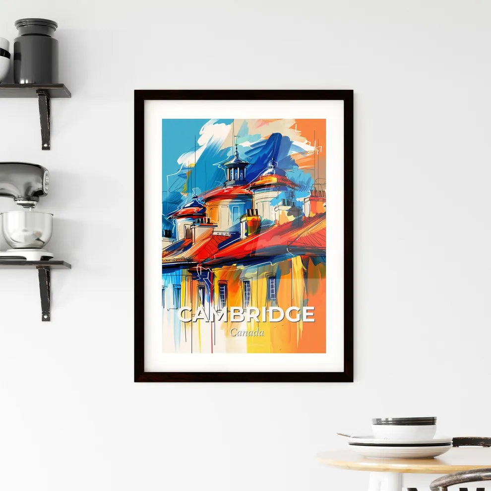 Vibrant Cambridge, Canada Framed Print