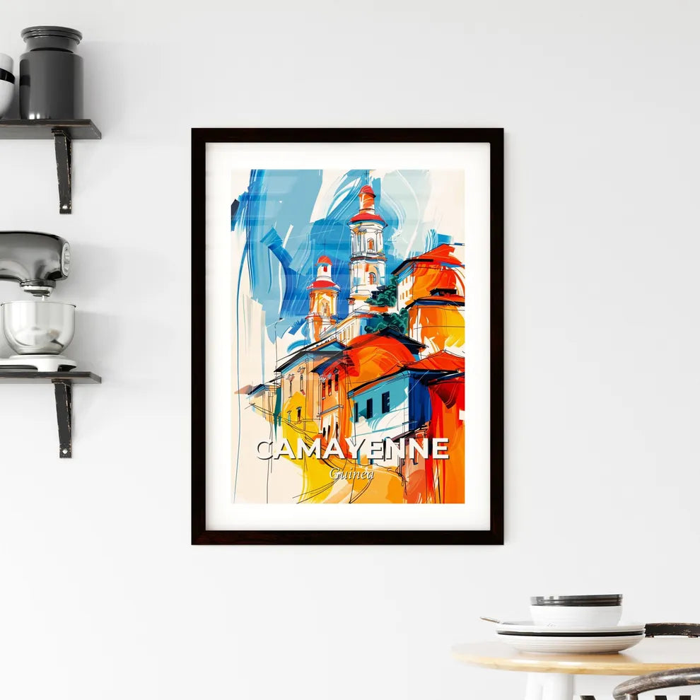 Vibrant Camayenne, Guinea Framed Print