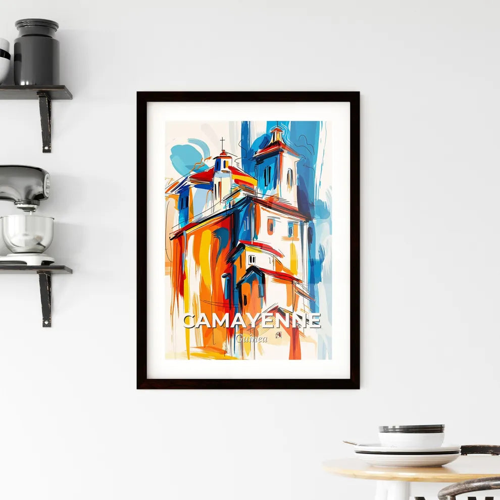 Vibrant Camayenne, Guinea Framed Print