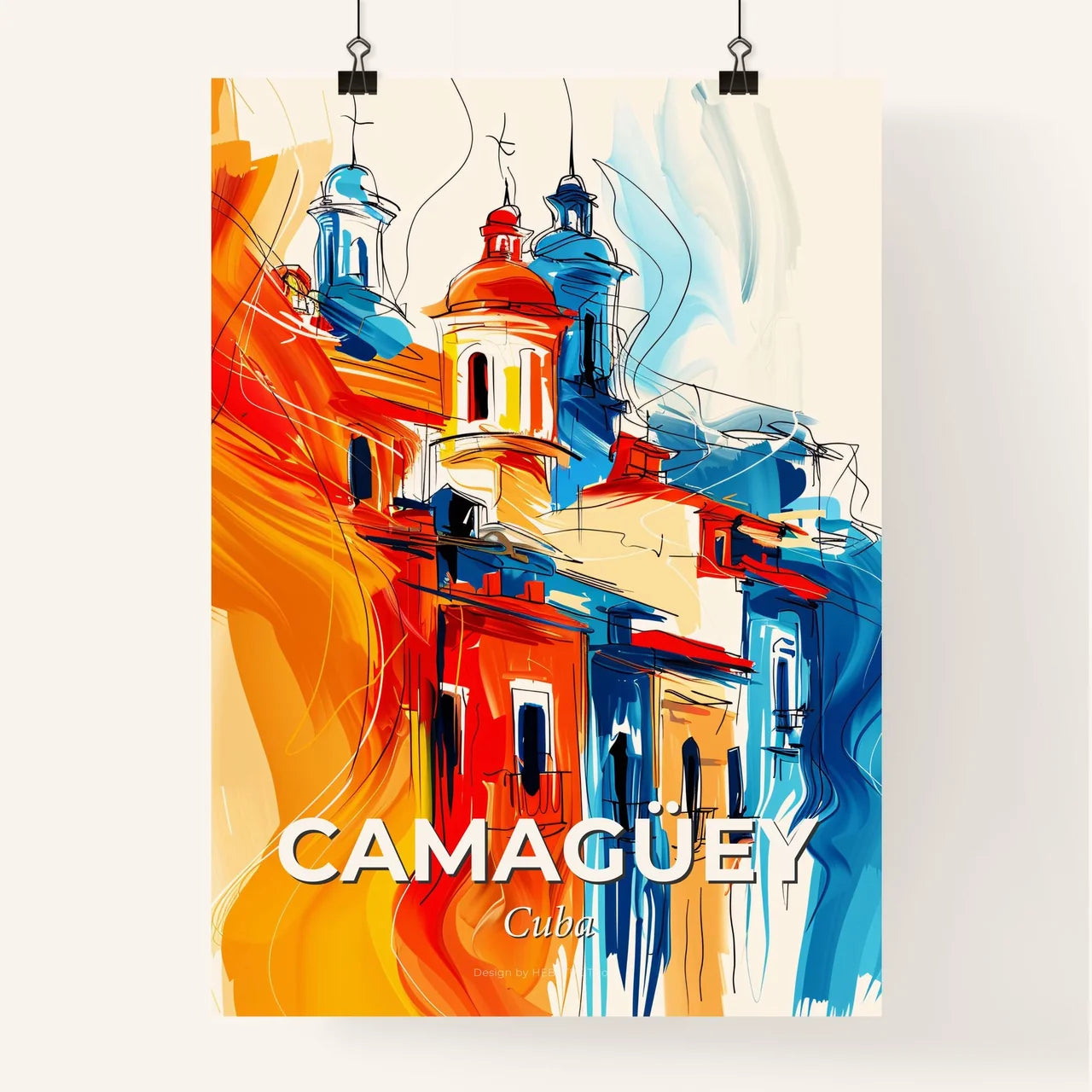 Vibrant Camagüey, Cuba Poster