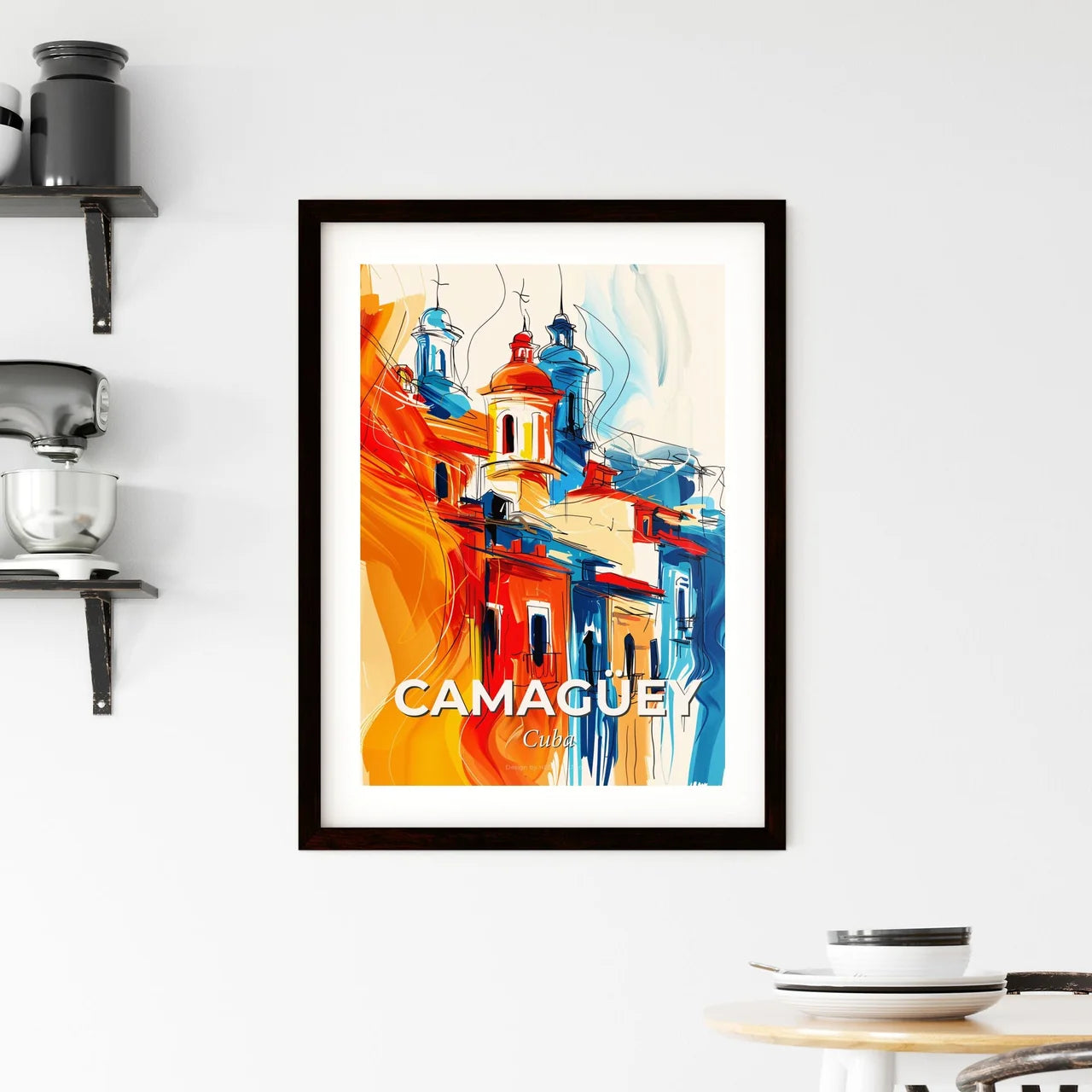 Vibrant Camagüey, Cuba Framed Print