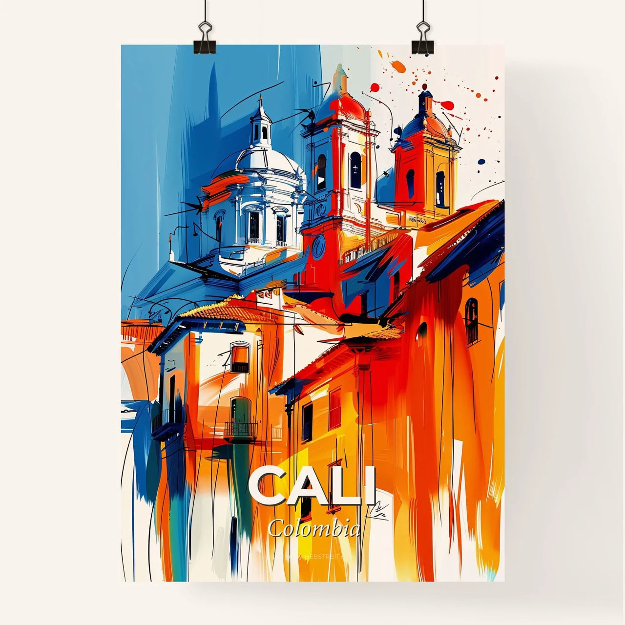 Vibrant Cali, Colombia Poster