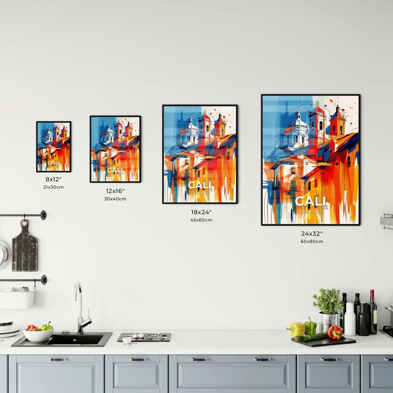 Vibrant Cali, Colombia Kitchen Art