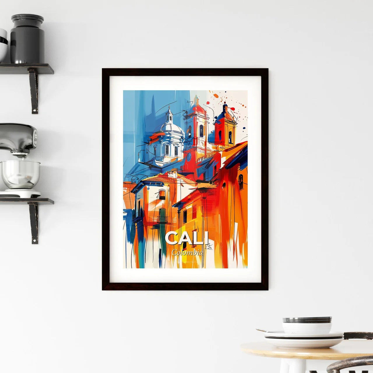 Vibrant Cali, Colombia Framed Print