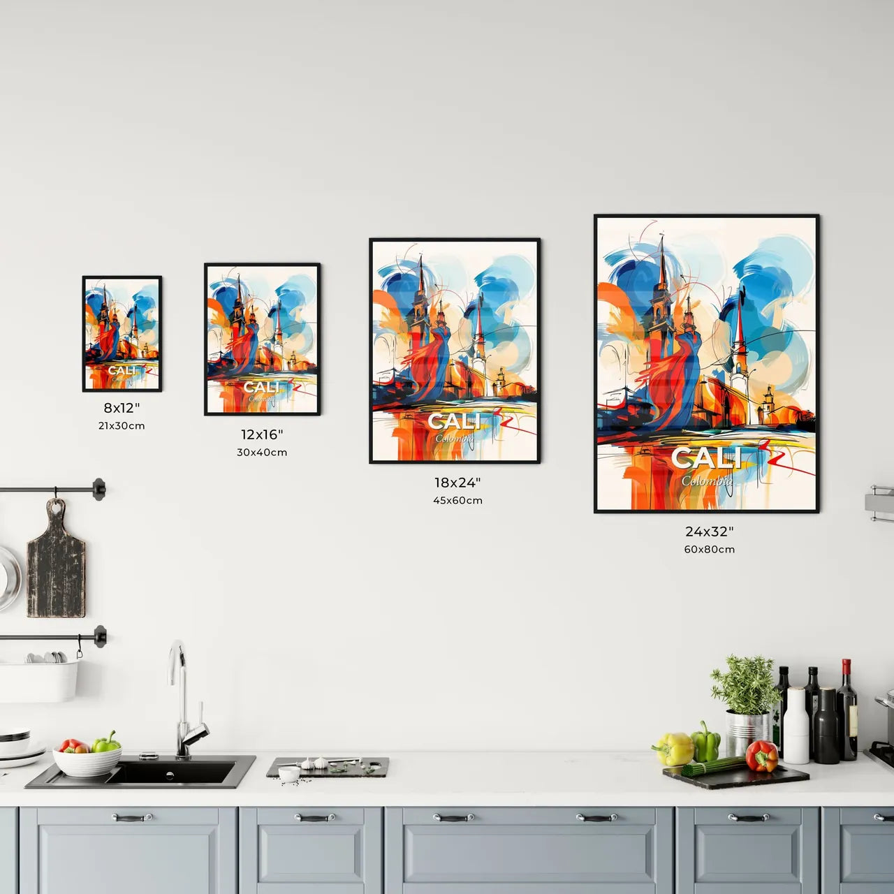 Vibrant Cali, Colombia Kitchen Art