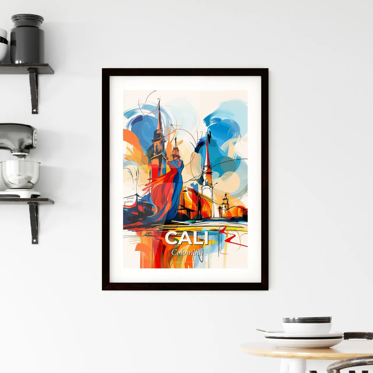 Vibrant Cali, Colombia Framed Print