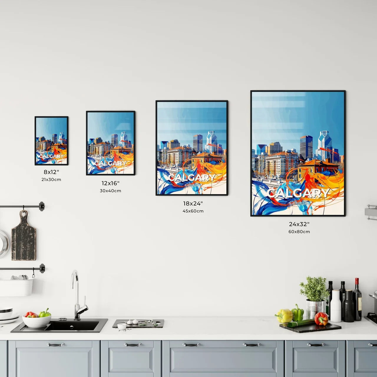 Vibrant Calgary, Canada Kitchen Art