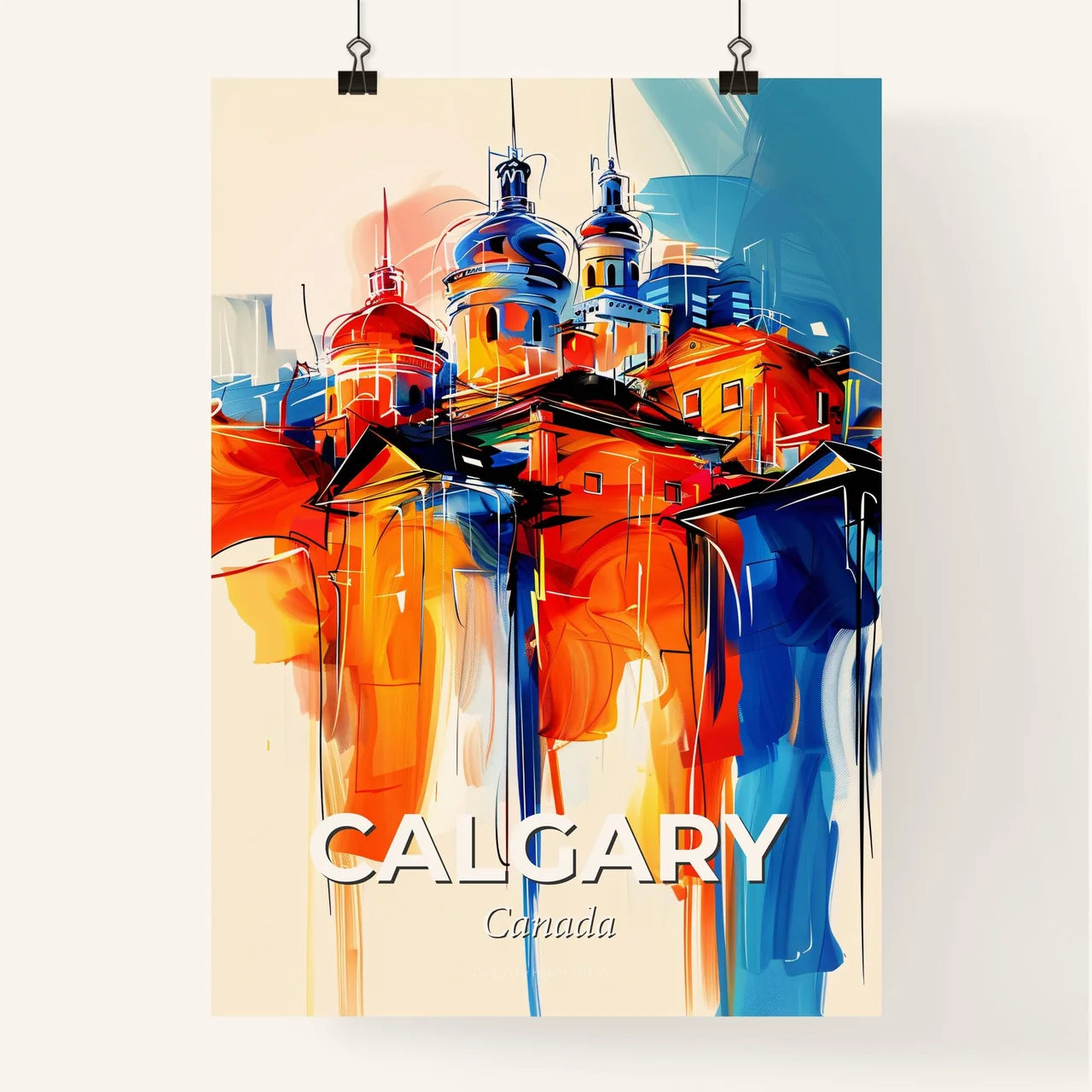 Vibrant Calgary, Canada Poster