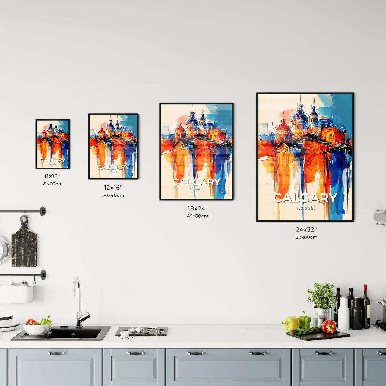 Vibrant Calgary, Canada Kitchen Art