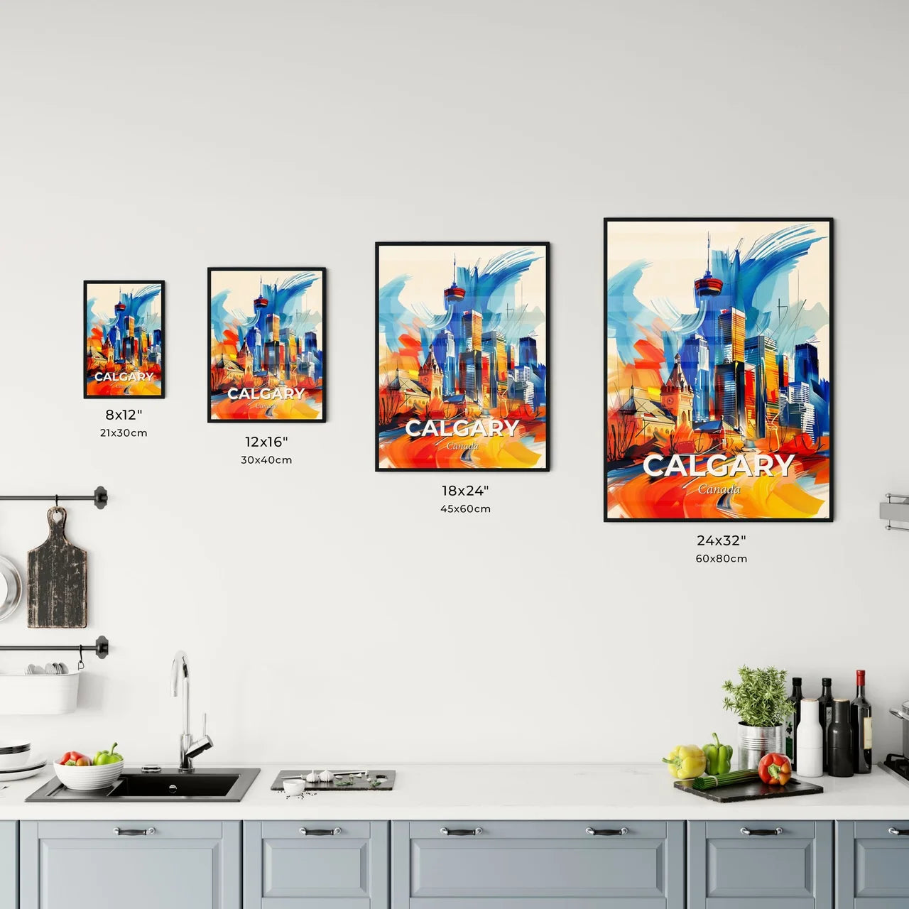Vibrant Calgary, Canada Kitchen Art