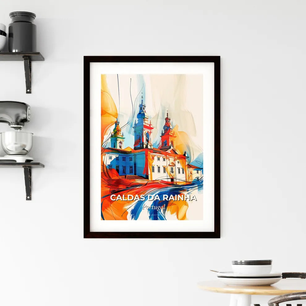 Vibrant Caldas Da Rainha, Portugal Framed Print