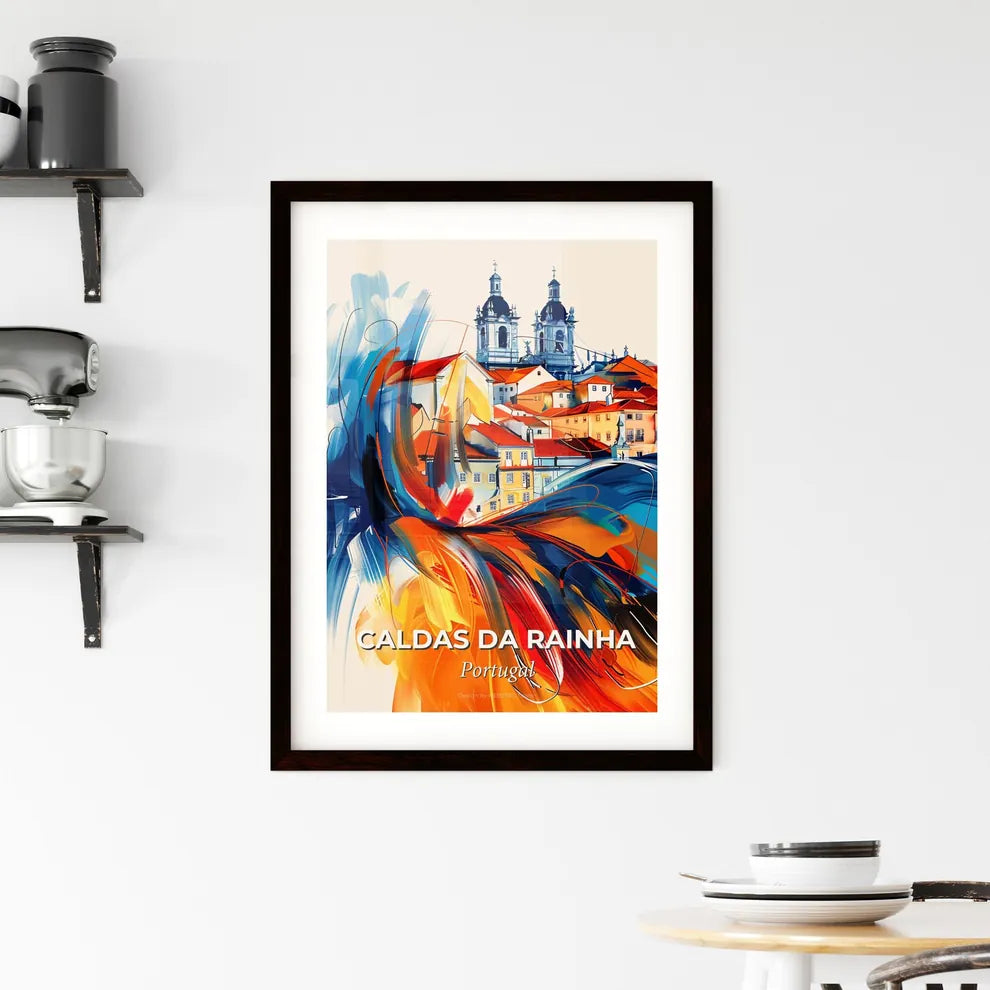 Vibrant Caldas Da Rainha, Portugal Framed Print