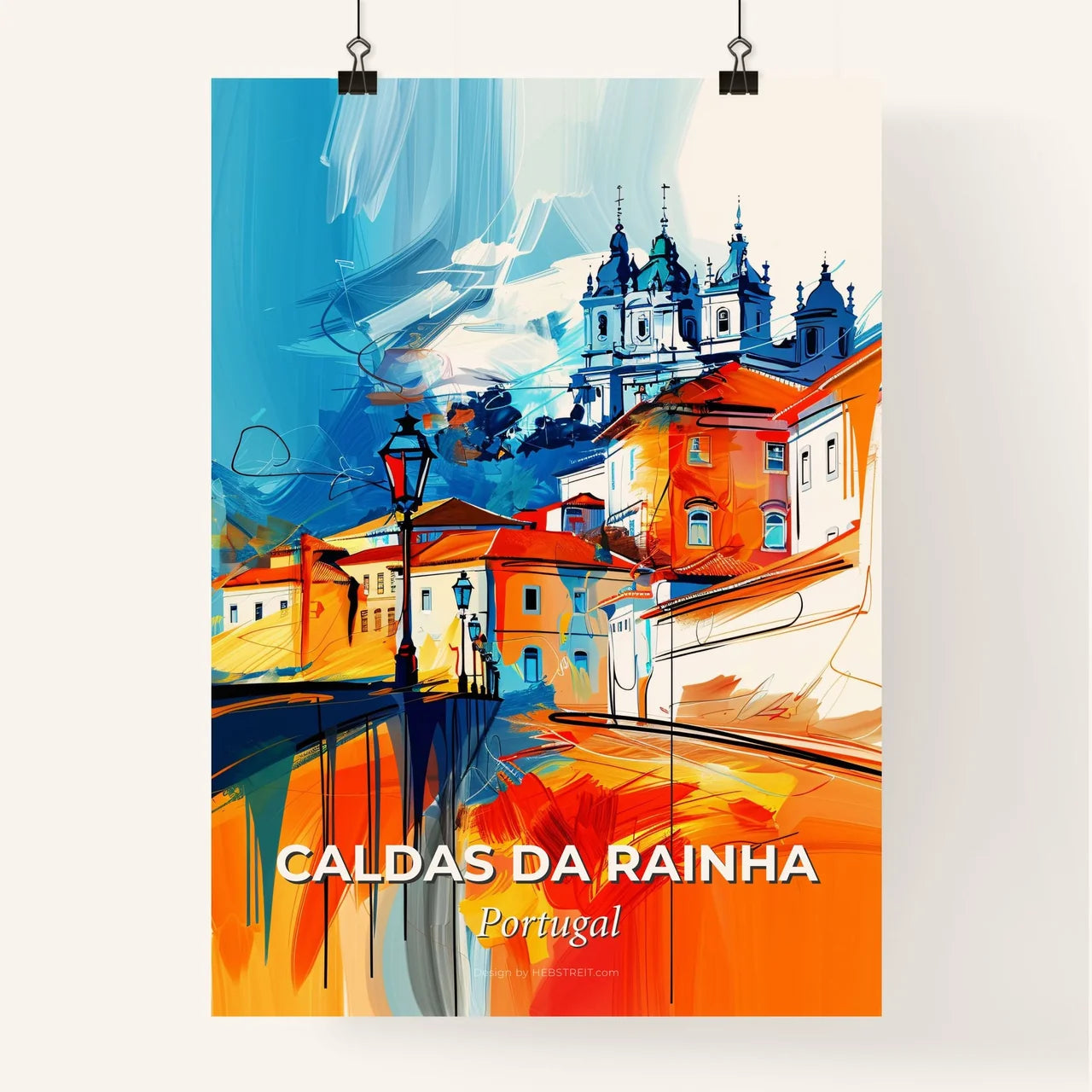 Vibrant Caldas Da Rainha, Portugal Poster