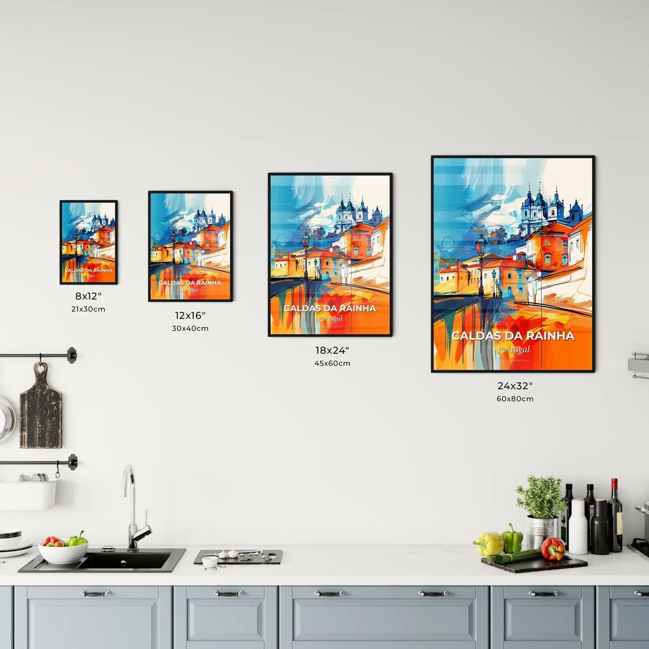 Vibrant Caldas Da Rainha, Portugal Kitchen Art