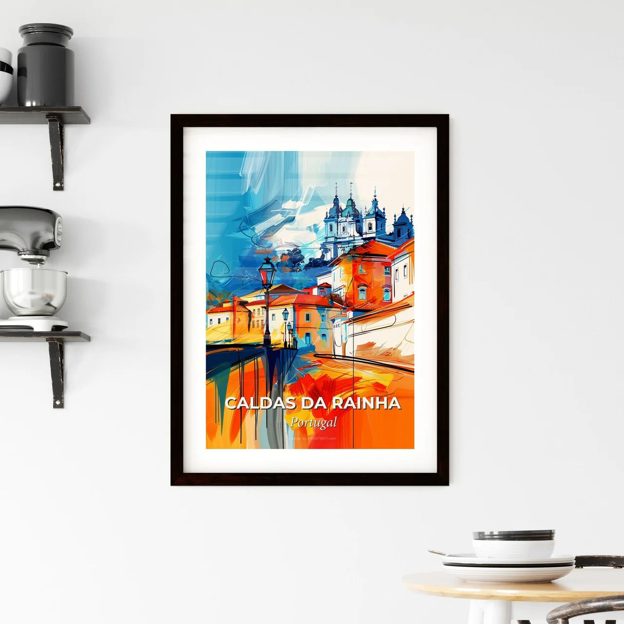 Vibrant Caldas Da Rainha, Portugal Framed Print