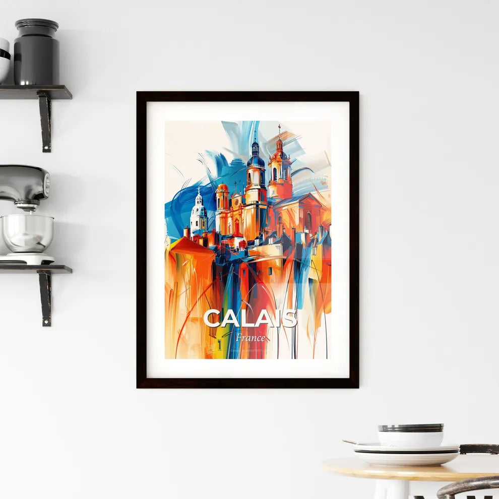 Vibrant Calais, France Framed Print