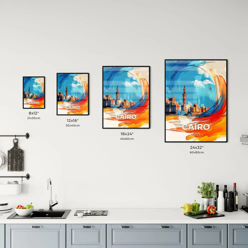 Vibrant Cairo, Egypt Kitchen Art