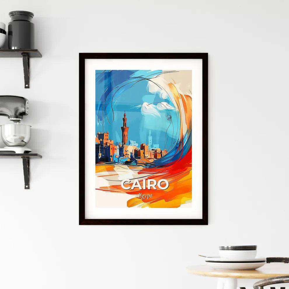 Vibrant Cairo, Egypt Framed Print