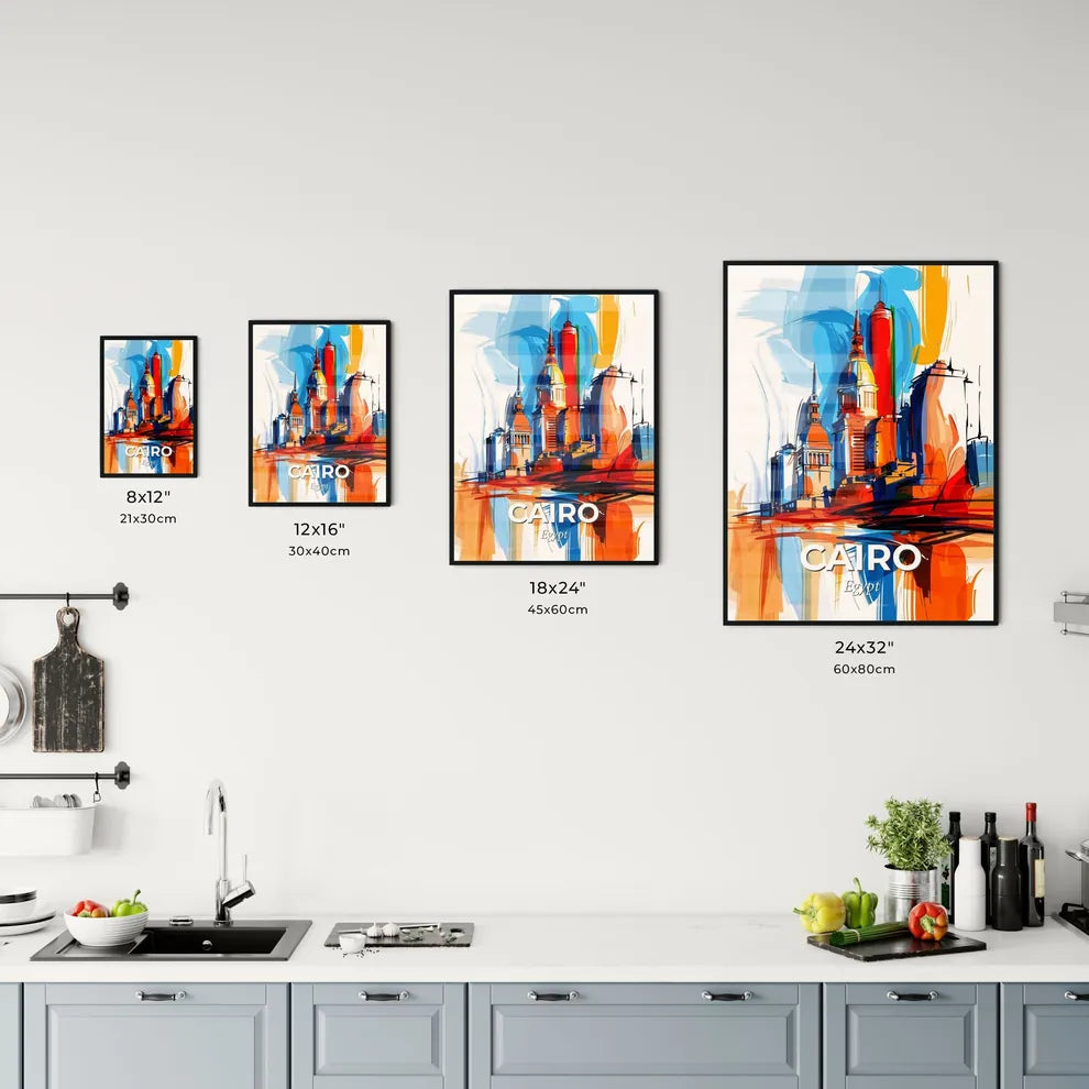 Vibrant Cairo, Egypt Kitchen Art
