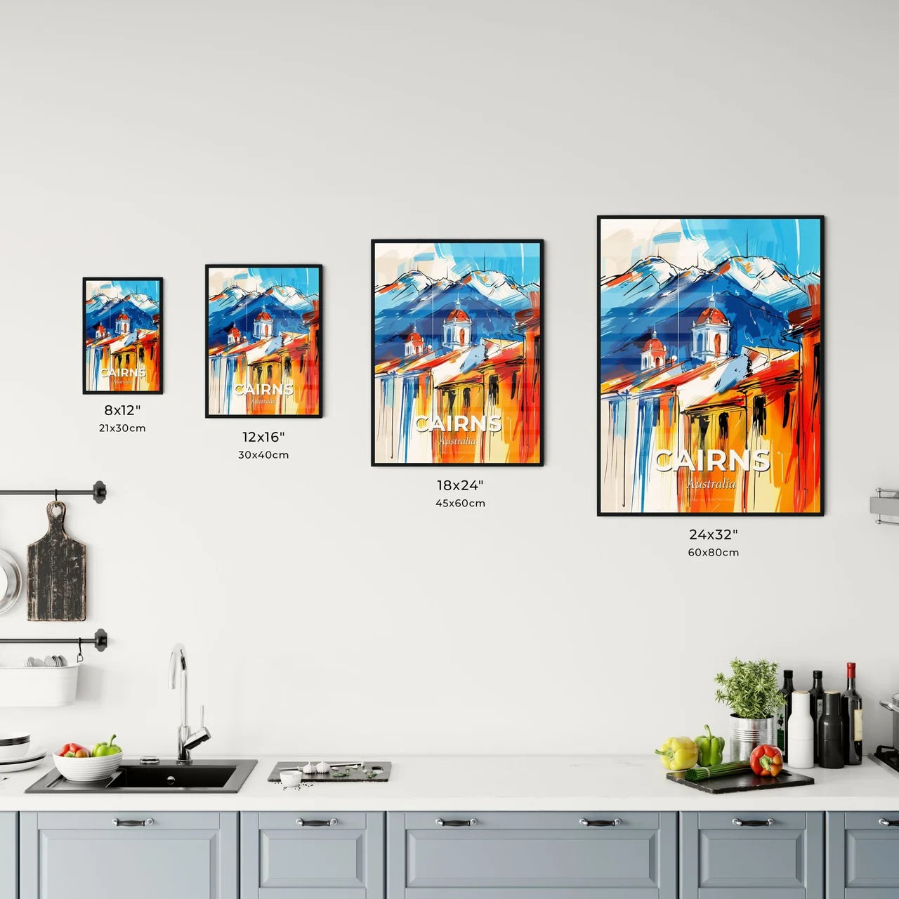 Vibrant Cairns, Australia Kitchen Art