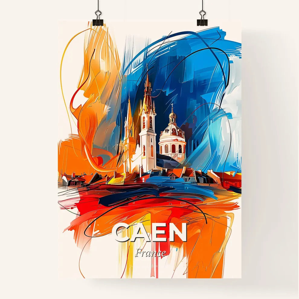 Vibrant Caen, France Poster