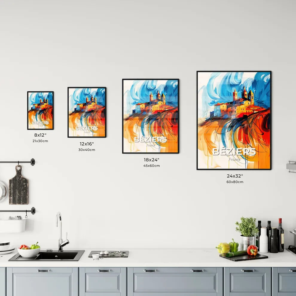 Vibrant Béziers, France Kitchen Art