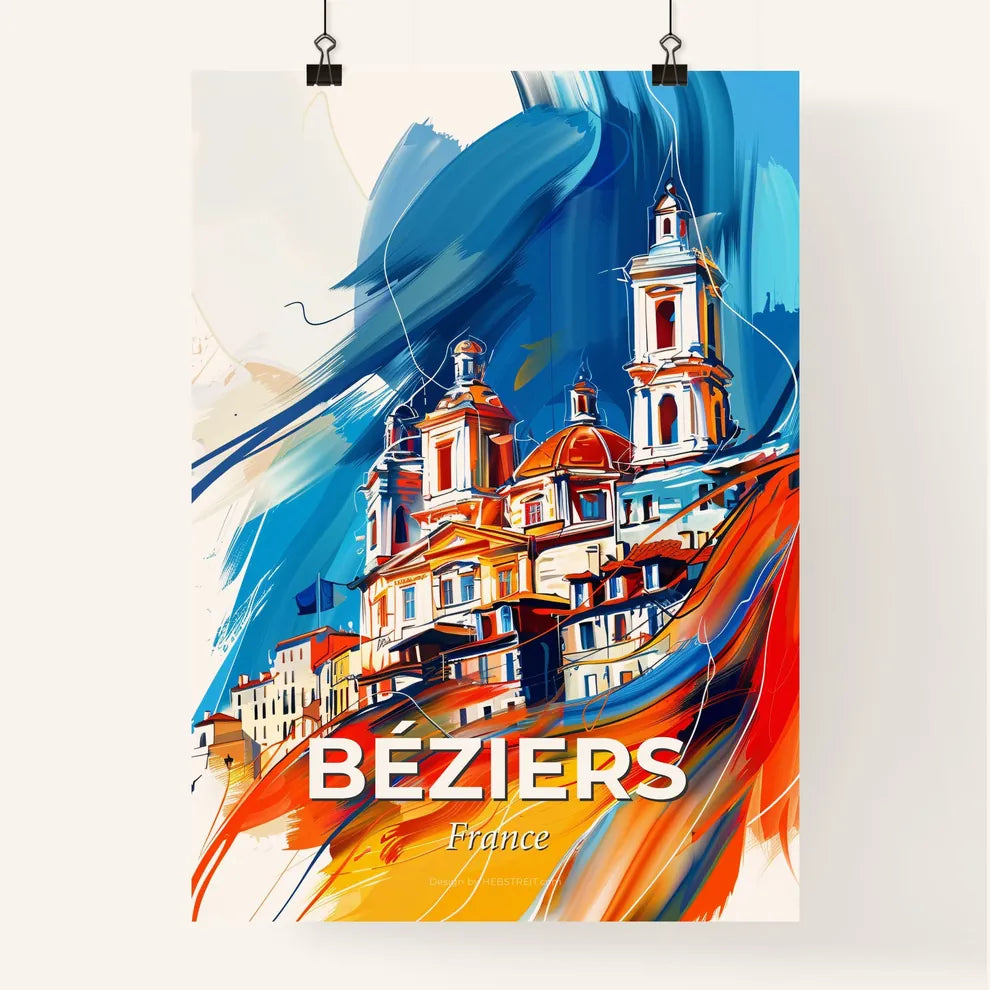 Vibrant Béziers, France Poster