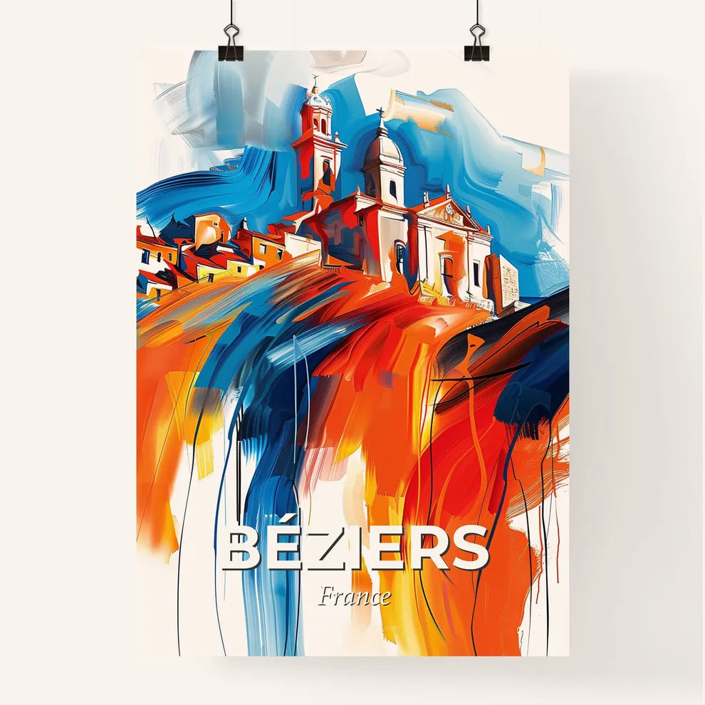 Vibrant Béziers, France Poster