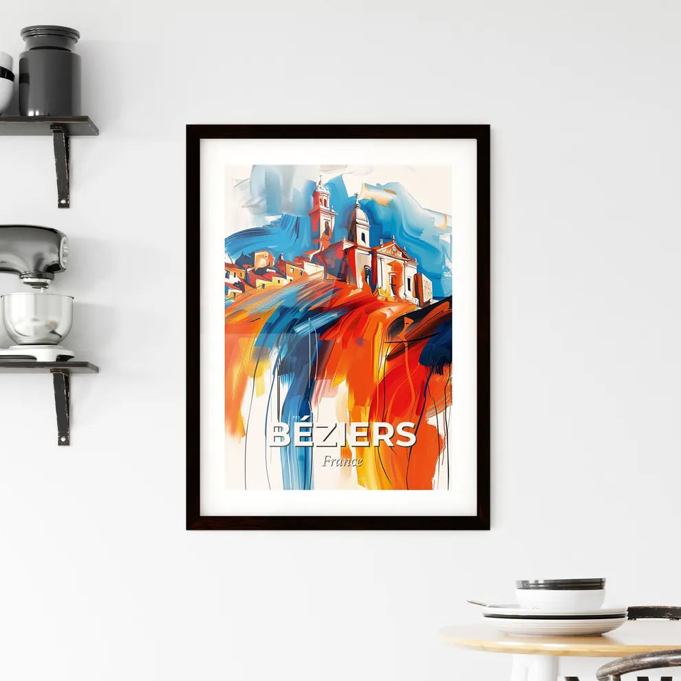Vibrant Béziers, France Framed Print