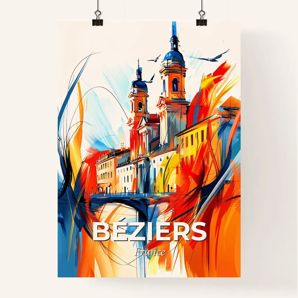 Vibrant Béziers, France Poster