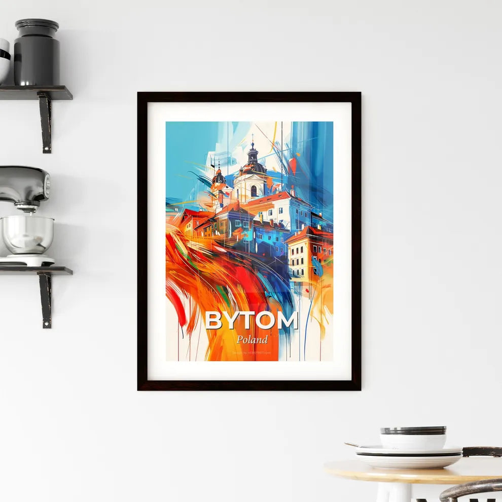 Vibrant Bytom, Poland Framed Print