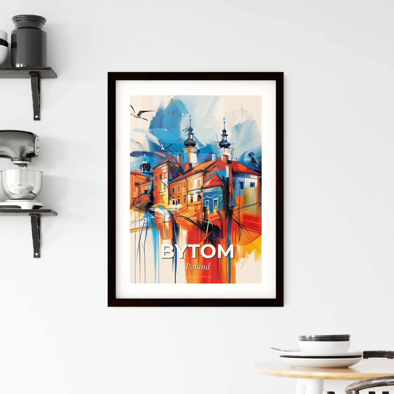 Vibrant Bytom, Poland Framed Print