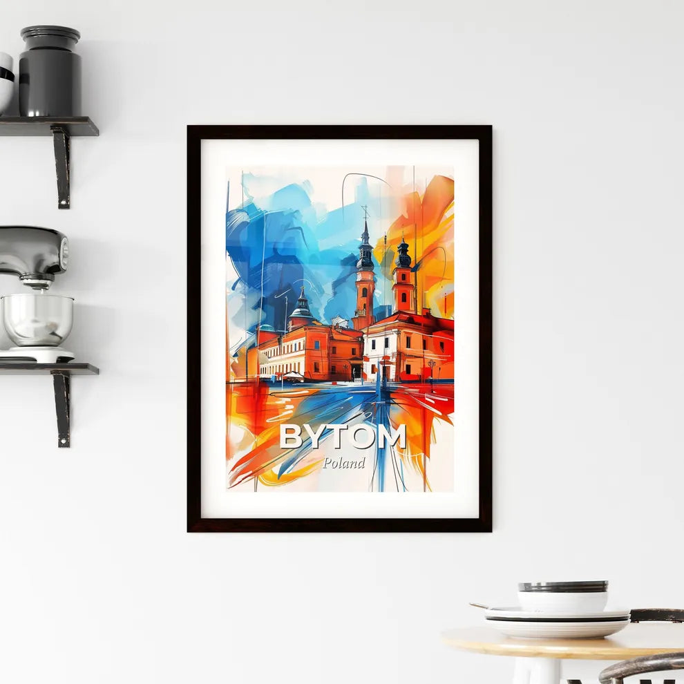 Vibrant Bytom, Poland Framed Print