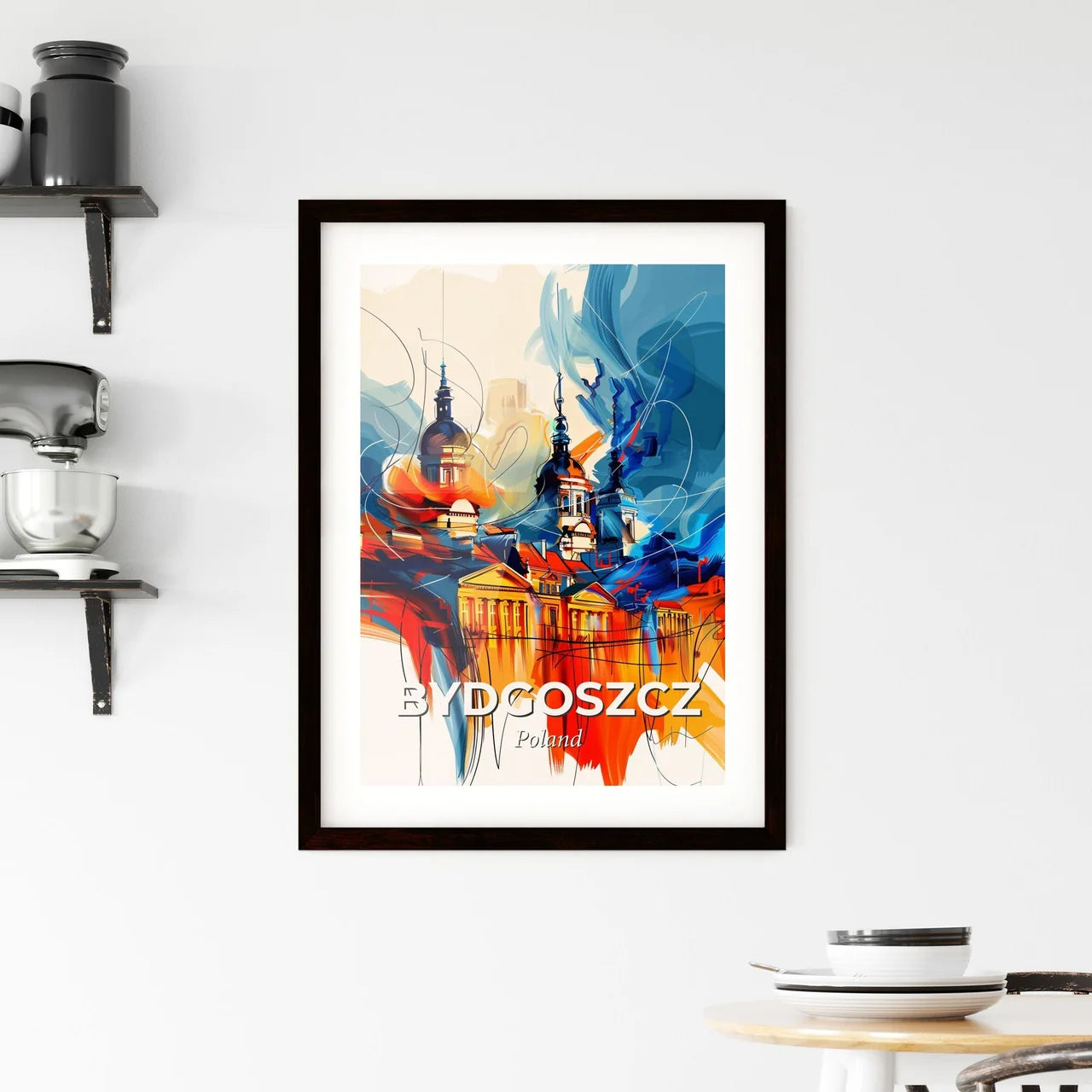 Vibrant Bydgoszcz, Poland Framed Print
