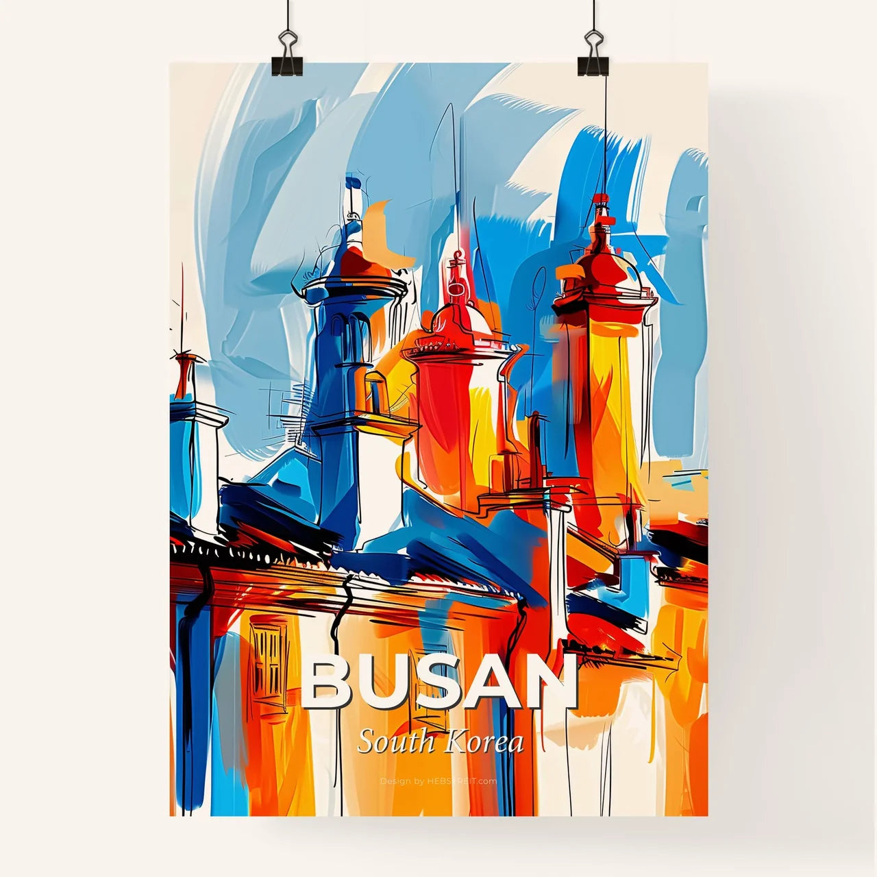 Vibrant Busan, South Korea Poster