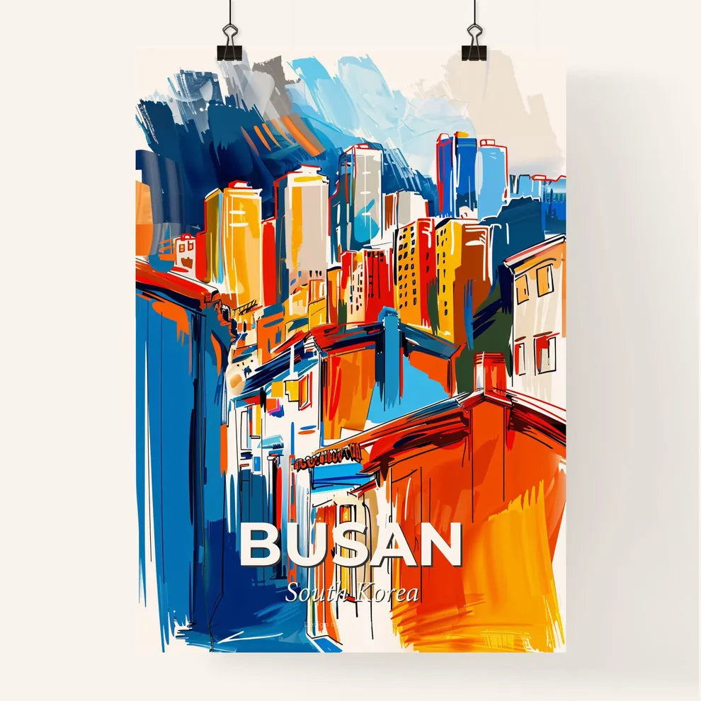 Vibrant Busan, South Korea Poster