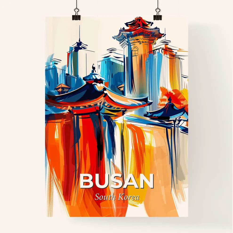 Vibrant Busan, South Korea Poster