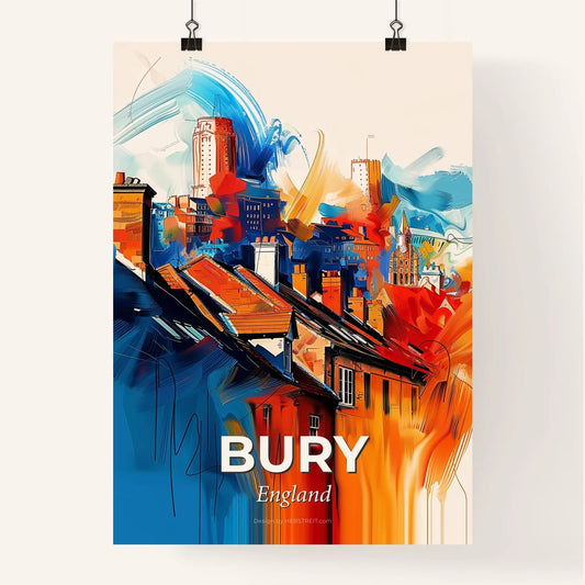 Vibrant Bury, England Poster