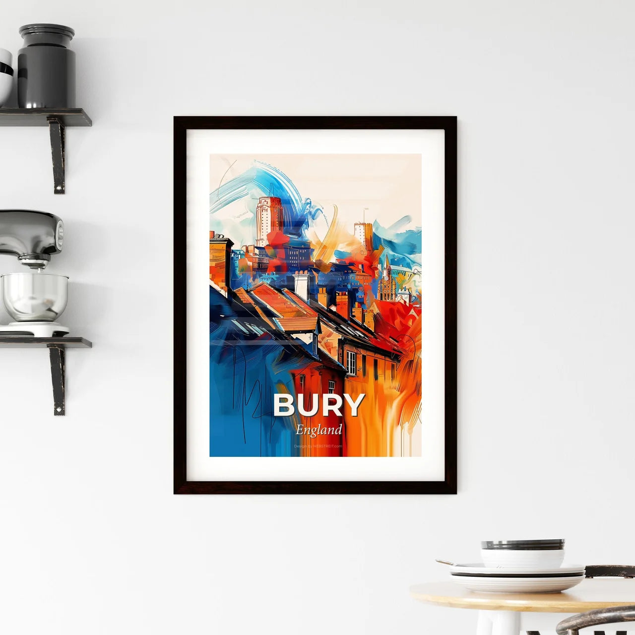 Vibrant Bury, England Framed Print