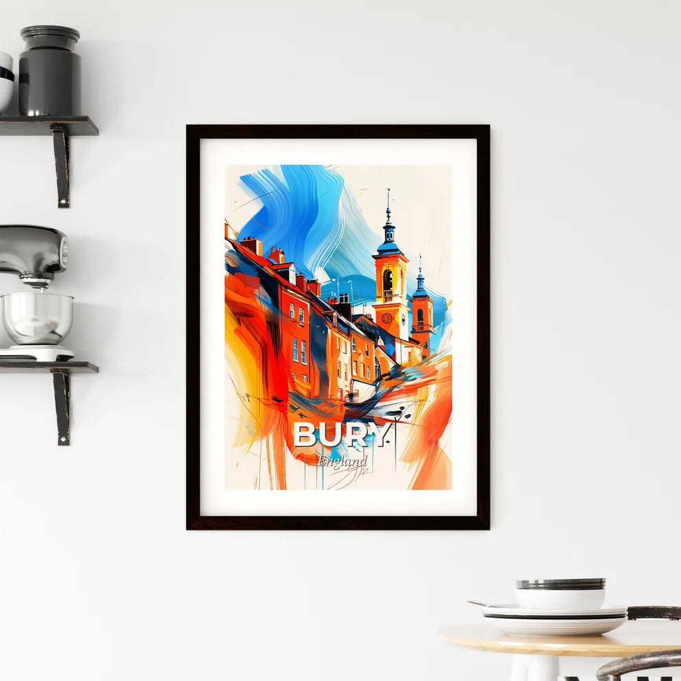 Vibrant Bury, England Framed Print
