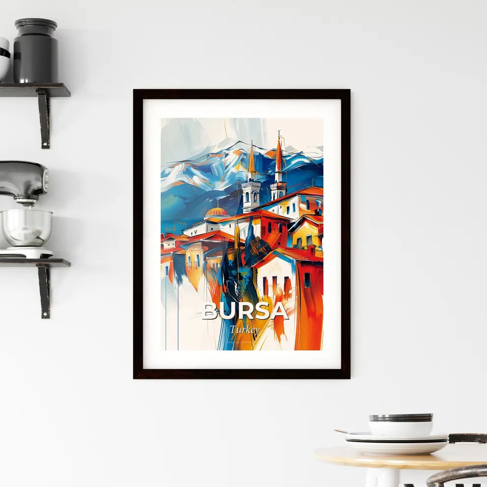 Vibrant Bursa, Turkey Framed Print