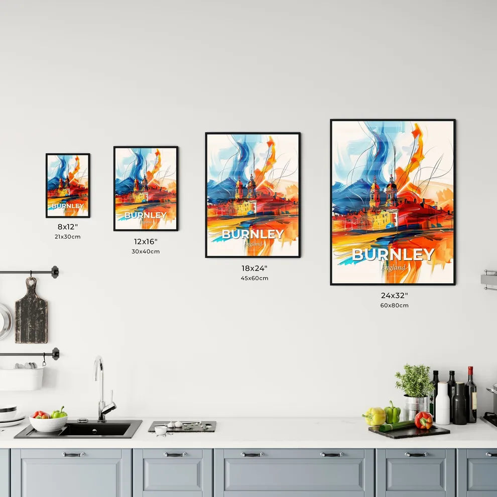 Vibrant Burnley, England Kitchen Art