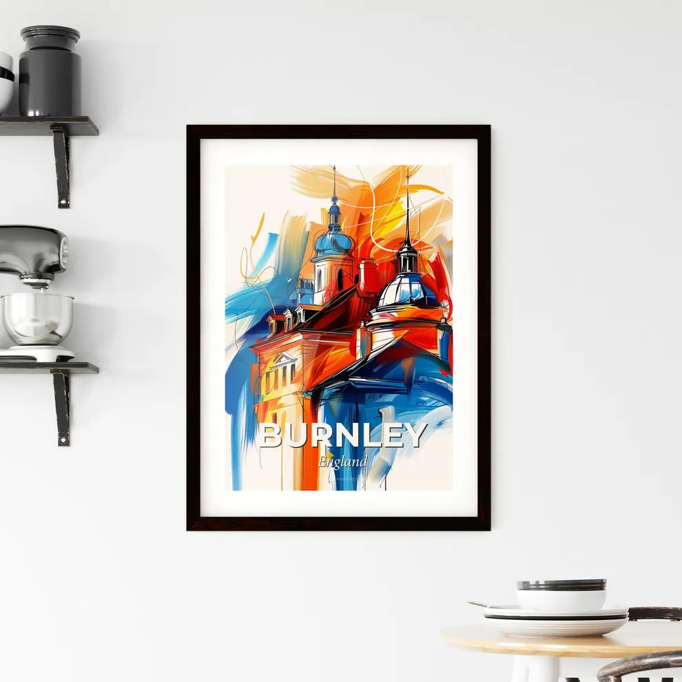 Vibrant Burnley, England Framed Print