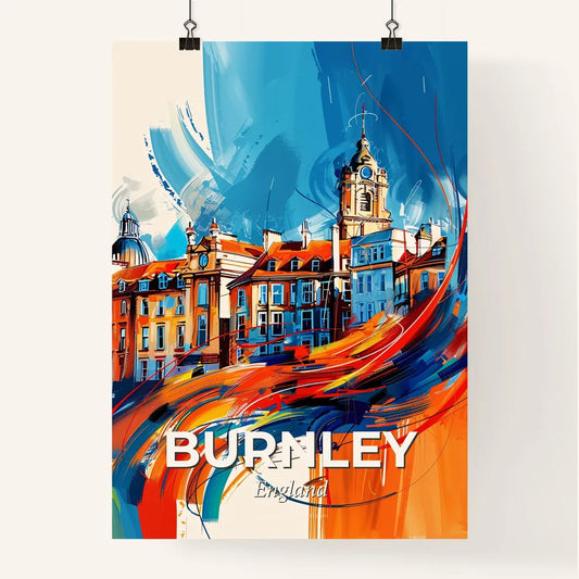 Vibrant Burnley, England Poster