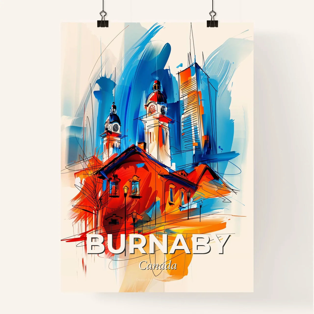 Vibrant Burnaby, Canada Poster