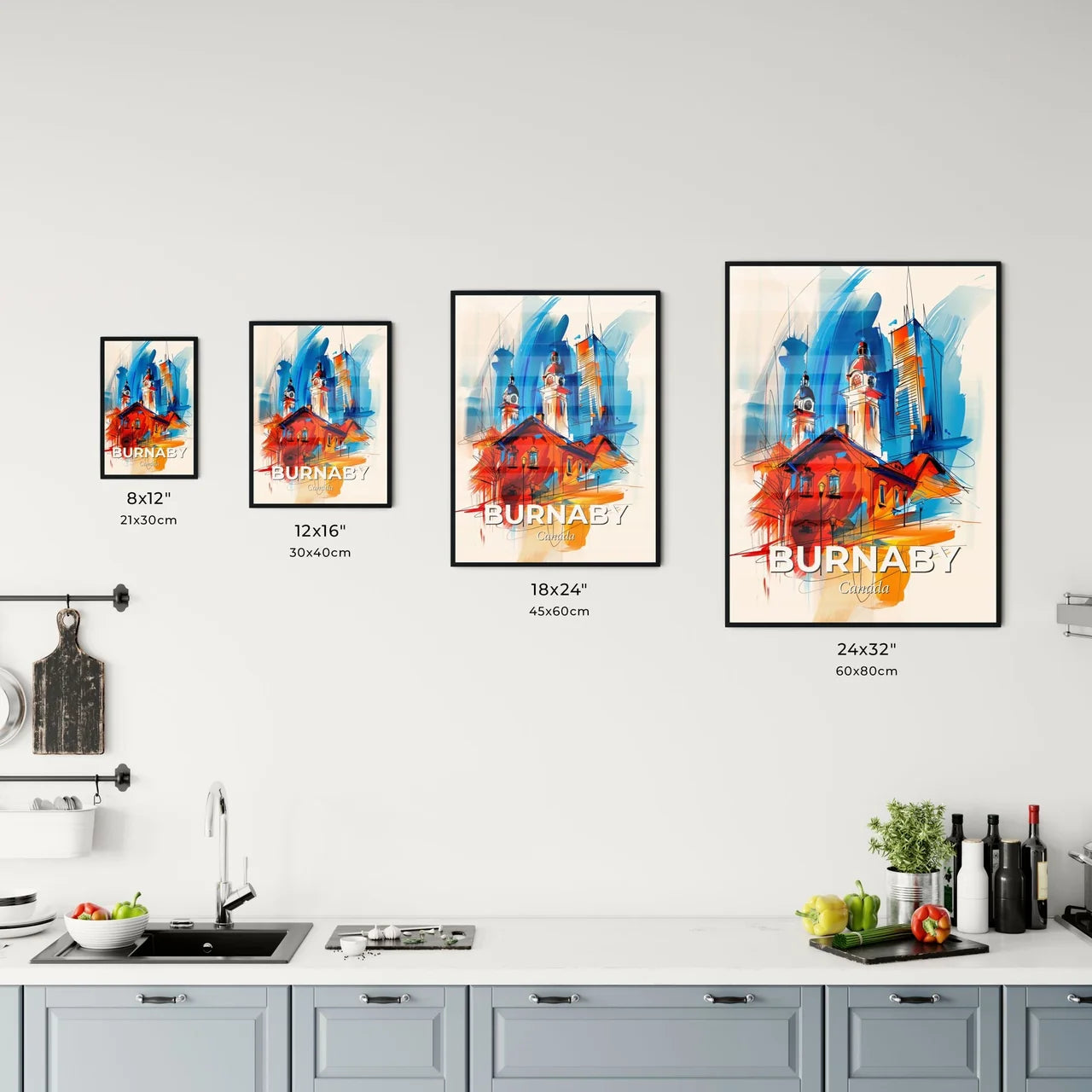 Vibrant Burnaby, Canada Kitchen Art
