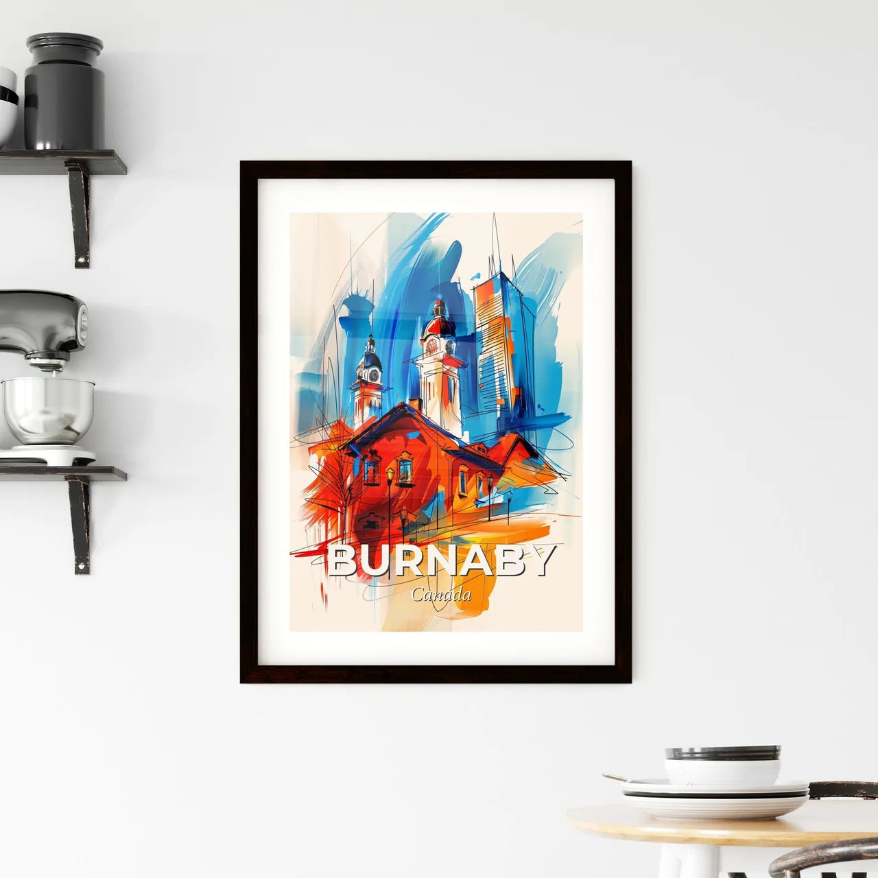 Vibrant Burnaby, Canada Framed Print